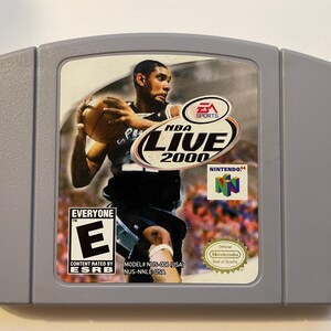 Authentieke Nintendo 64 NBA Live 2000-gamewagen