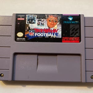 Authentieke Super Nintendo Troy Aikman NFL-voetbalwagen
