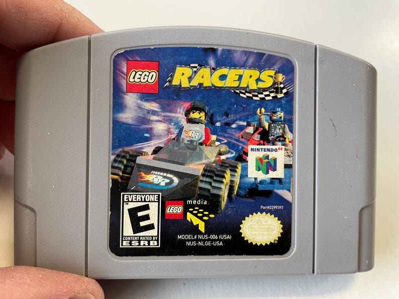 Grey Lego Racers Authentic Nintendo 64 Lego Racers Game Cart - Etsy