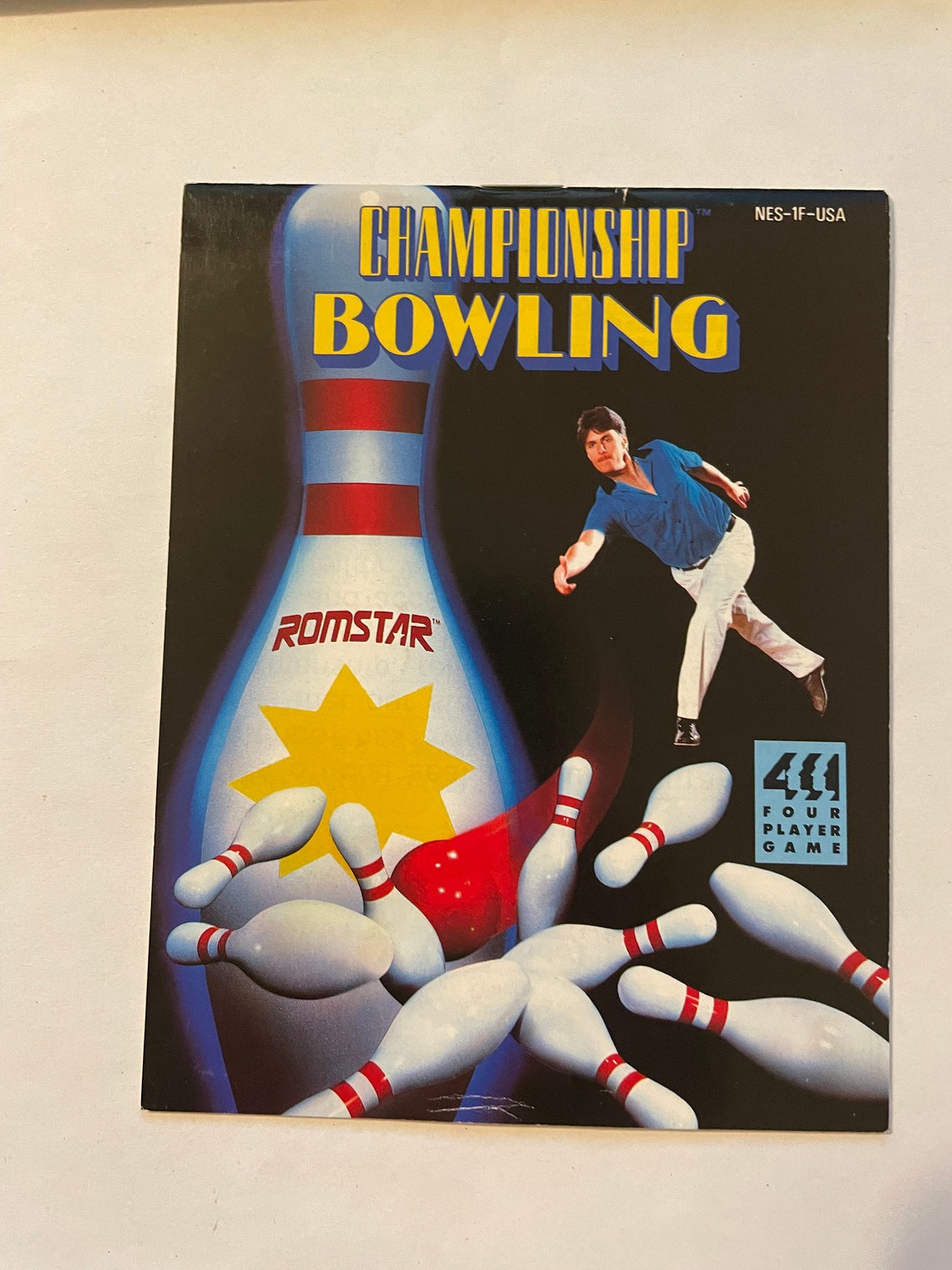 Authentic Championship bowling ( Nes ) video game manual, foto 1 di 3