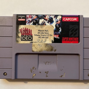 Authentieke Super Nintendo Capcoms MVP-voetbalwagen