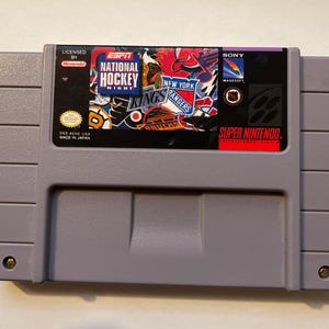 Authentieke Super Nintendo ESPN National Hockey Night Cart