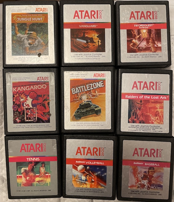Support de cartouche de jeu pour Atari 2600 et 7800 - Peut contenir jusqu'à 6 jeux