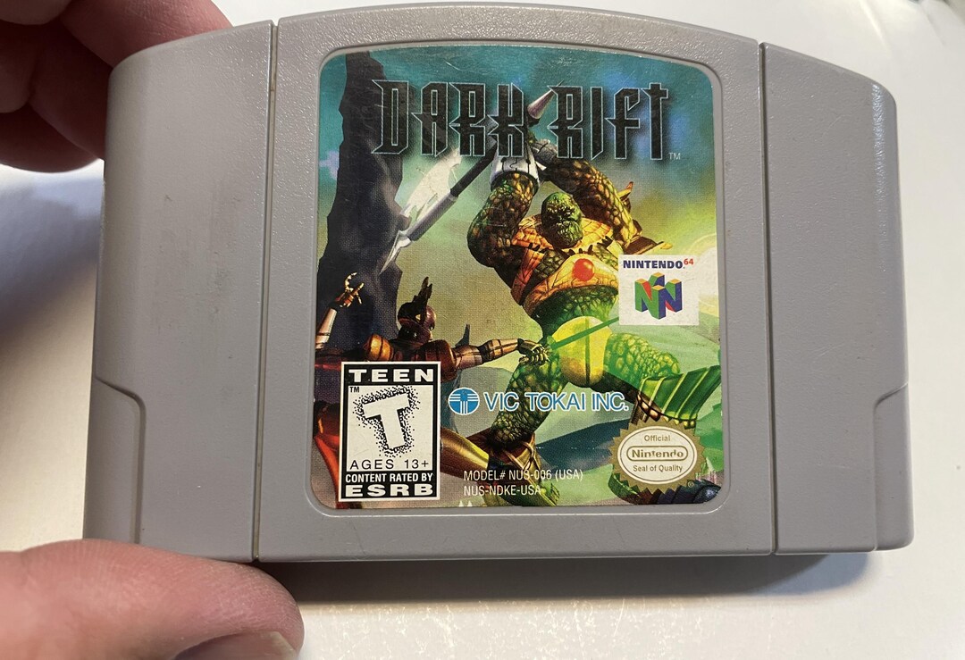 Authentic Nintendo 64 Dark Rift Game Cart - Etsy
