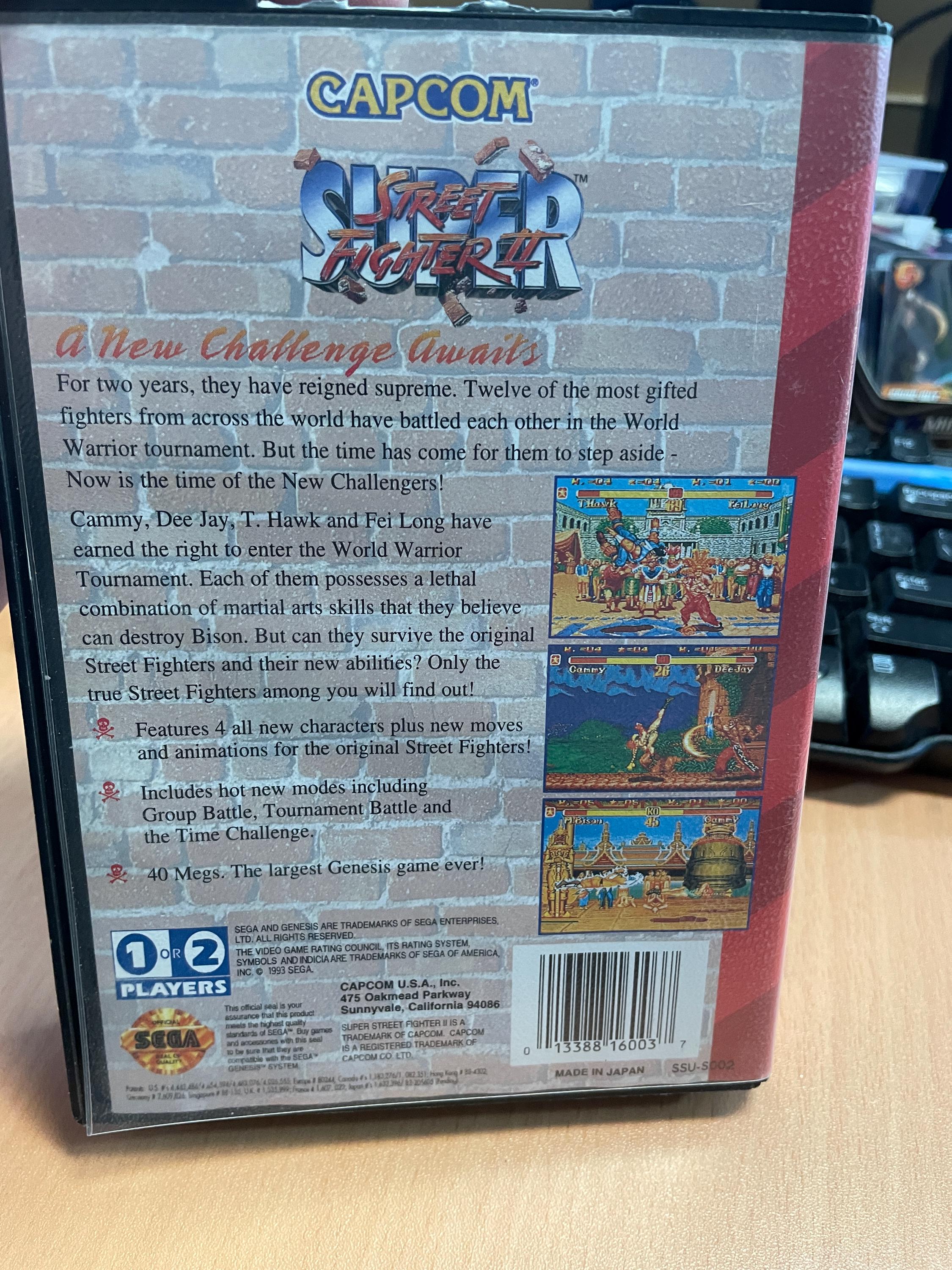Authentic Sega Genesis Super Streetfighter 2 Game - Etsy Israel
