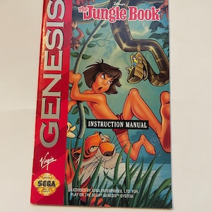Authentieke Jungle Book (gen)-videogamehandleiding