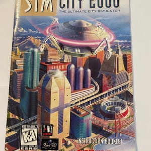 Authentieke Sim city 2000 (Snes)-videogamehandleiding