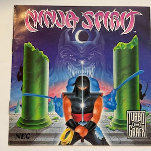 Authentieke Ninja Spirit (TG-16) videogamehandleiding