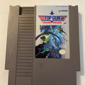 Authentieke Nintendo "nes" Topgun Second Mission-gamewagen.