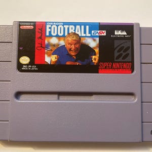 Authentieke Super Nintendo John Madden-voetbalspelwagen