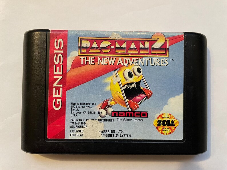 Freaky Pacman Authentic Sega Genesis Pac-man 2 the New Adventures Game - Etsy