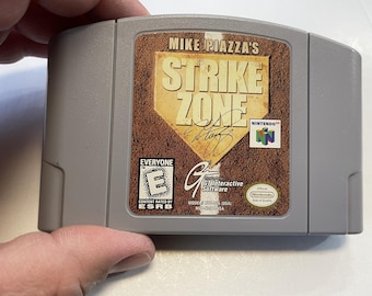 Cartucho de juego Strike Zone de Nintendo 64 auténtico