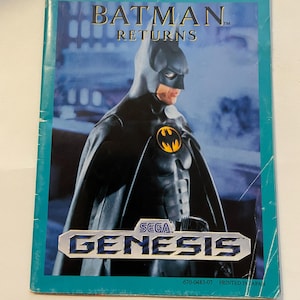 Authentieke Batman Returns ( Gen ) poster met videogameinzet