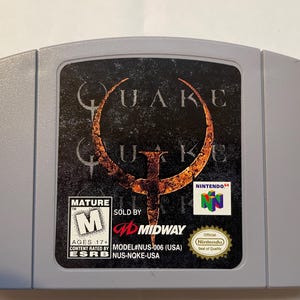 Authentieke Nintendo 64 Quake-gamewagen
