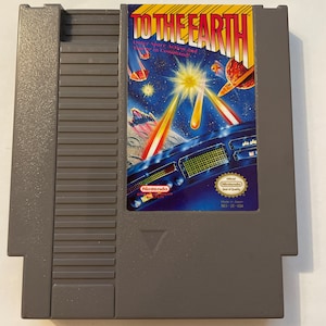 Authentieke Nintendo 'nes' To the Earth-gamewagen.