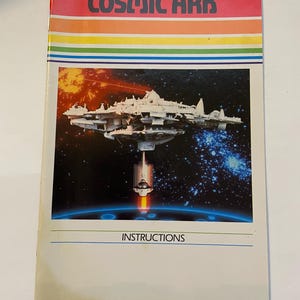 Authentieke Cosmic Ark (Atari)-videogamehandleiding