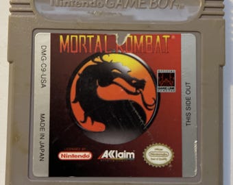 Authentic  Game Boy Mortal Kombat  Game Cart