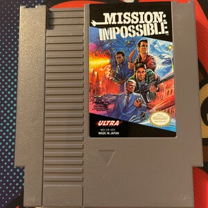 Authentieke Nintendo 'nes' Mission Impossible-gamewagen.