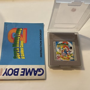 Authentieke Game Boy Mario 2 Game Cart met handleiding