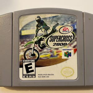 Authentieke Nintendo 64 Supercross 2000-gamewagen