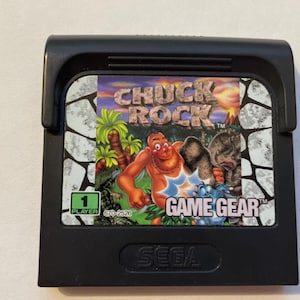 Authentieke Sega Chuck Rock-gamewagen