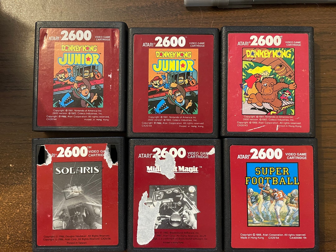 Atari 2600 Games Brown Borders - Etsy