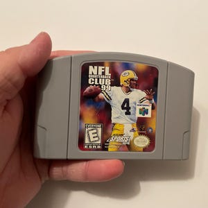 Authentieke Nintendo 64 NFL Quarterback club 99-gamekaart