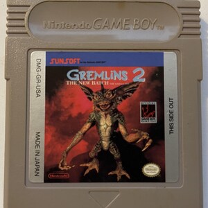 Authentieke Game Boy Gremlins 2 gamecar