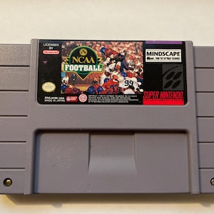 Authentieke Super Nintendo NCAA-voetbalwagen