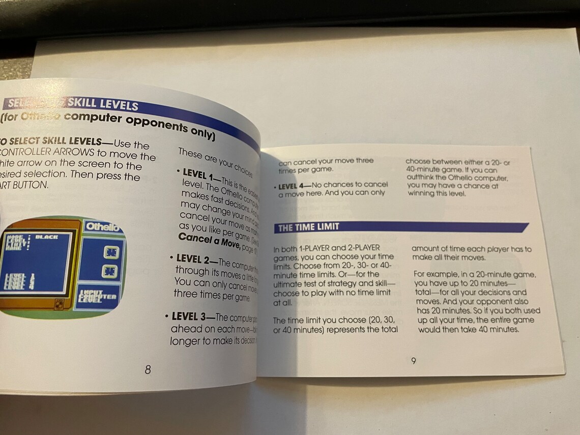Authentic Othello ( Nes ) video game manual, foto 3 di 3