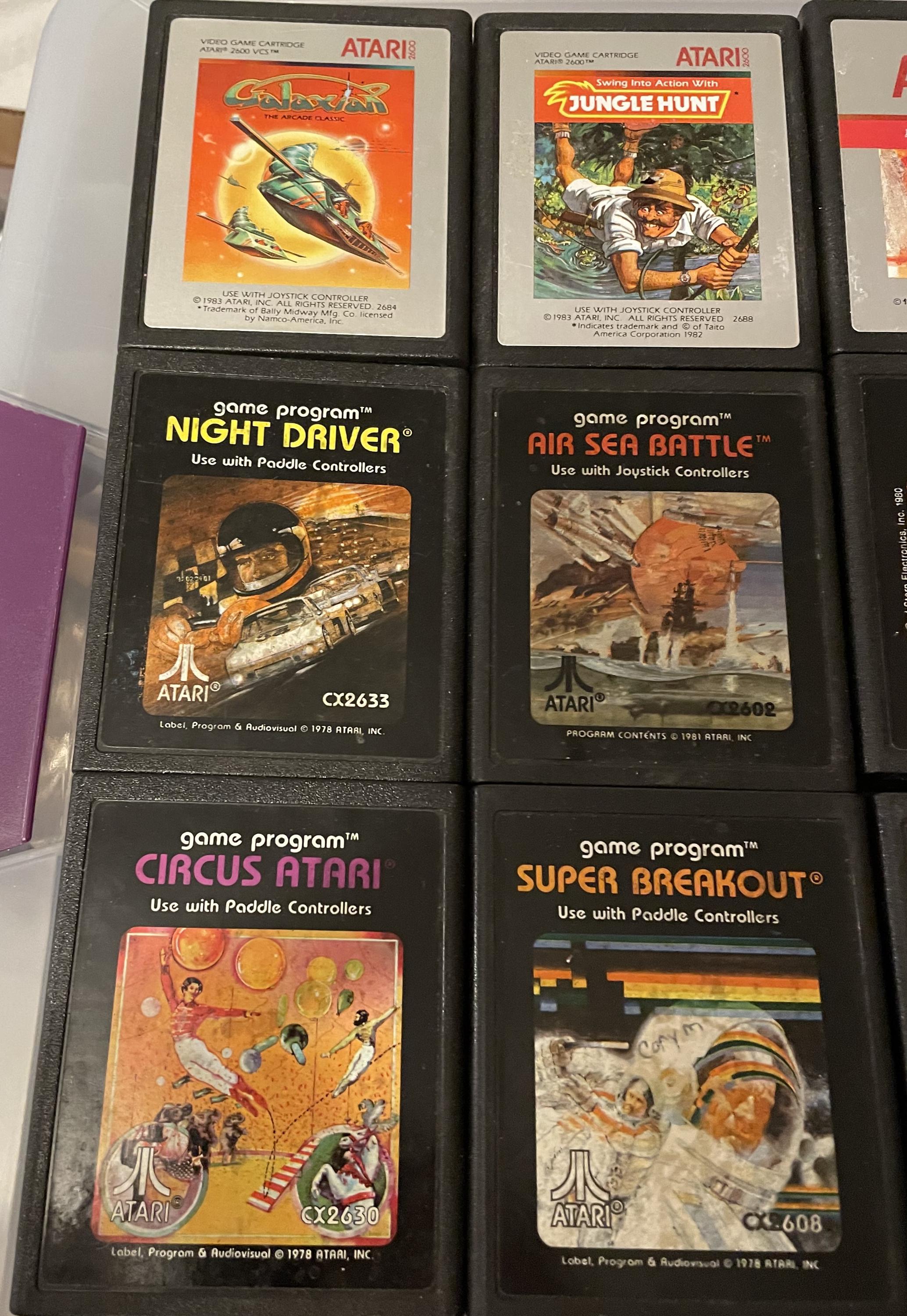 Lot De 14 Jeux Atari 2600 – Non Testés, Certaines Cartouches Sans étiquette