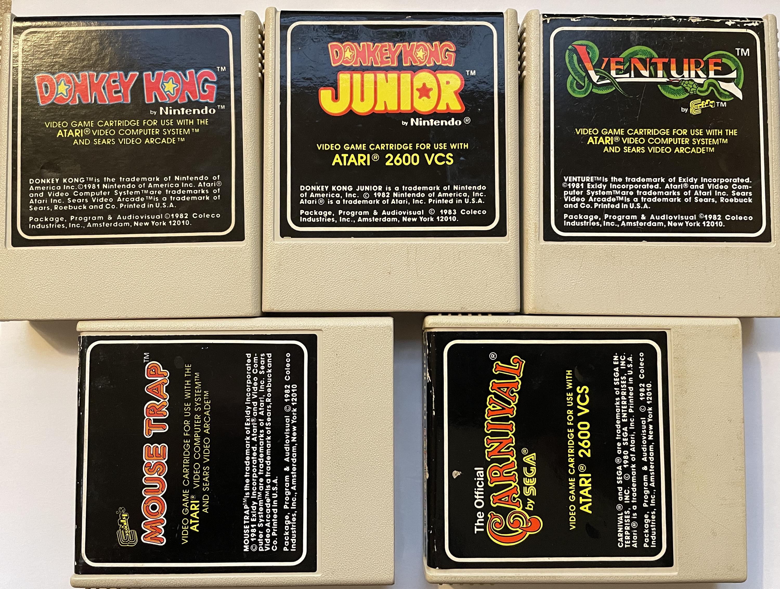Atari 2600 Games Made by Coleco - Etsy