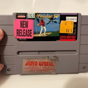 Authentieke Super Nintendo Waialae Country Club-golfkar
