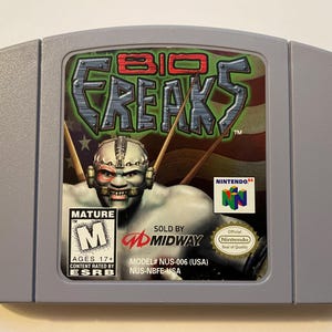 Authentieke Nintendo 64 Bio Freaks-gamewagen