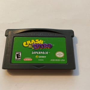 Authentieke Game Boy Advance Crash&Spyro-gamewagen