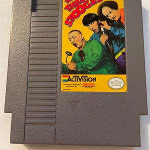 Authentieke Nintendo 'nes' The Three Stooges-gamewagen.