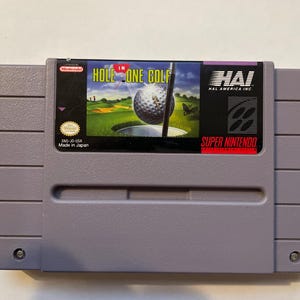 Authentieke Super Nintendo Hal's hole in One-golfkar
