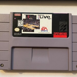 Authentieke Super Nintendo NBA Live 96-wagen