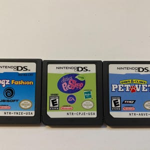 Authentieke DS Petz Dogz Fashion + Littiest Petshop + Dierenarts Game Carts