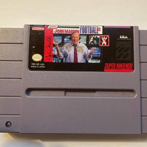 Authentieke Super Nintendo John Madden Football 93-gamewagen