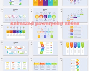 100 diapositives PowerPoint animées, modèles PowerPoint, diapositives PowerPoint infographiques