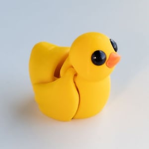 3D-Druck, Ente, Duck, Figur, Anhänger, Deko, Büro, Geschenk Bild 1