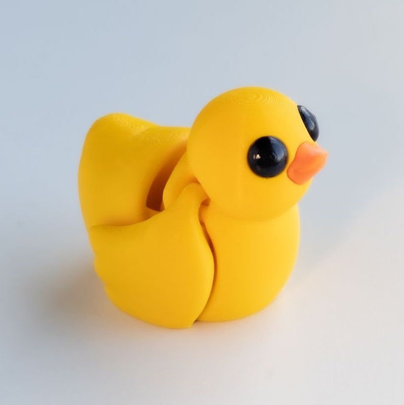3D-Druck, Ente, Duck, Figur, Anhänger, Deko, Büro, Geschenk Bild 1