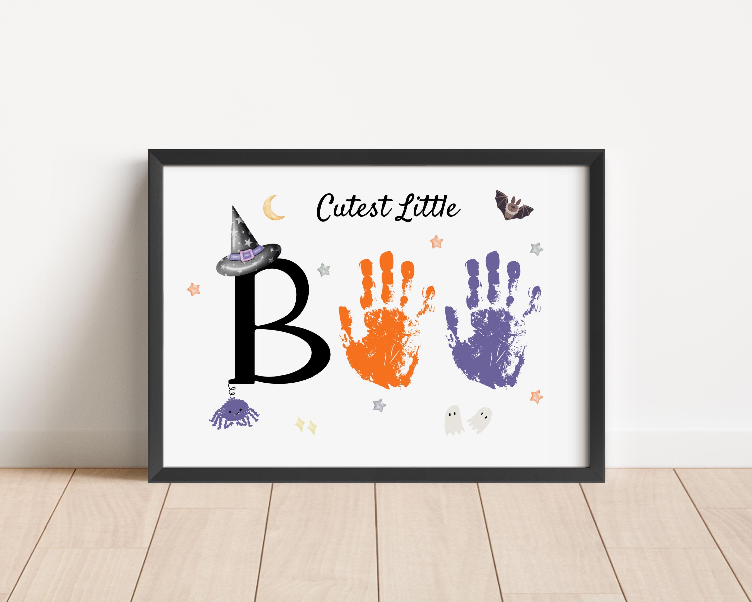 37 Ghost Crafts for Kids to Make This Halloween 8 Cutest Little Boo Ghost Handprint Art, Halloween Handprint Craft…