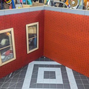 1/12 Scale Brick Diorama Wall