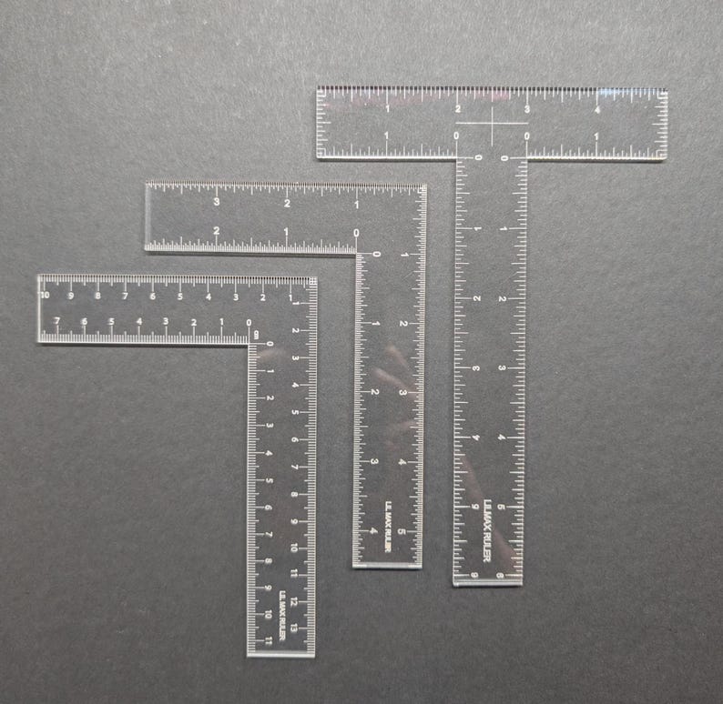 Largest Ruler Hobbyist Architect Transparent Acrylic L & T Square Ruler - Etsy