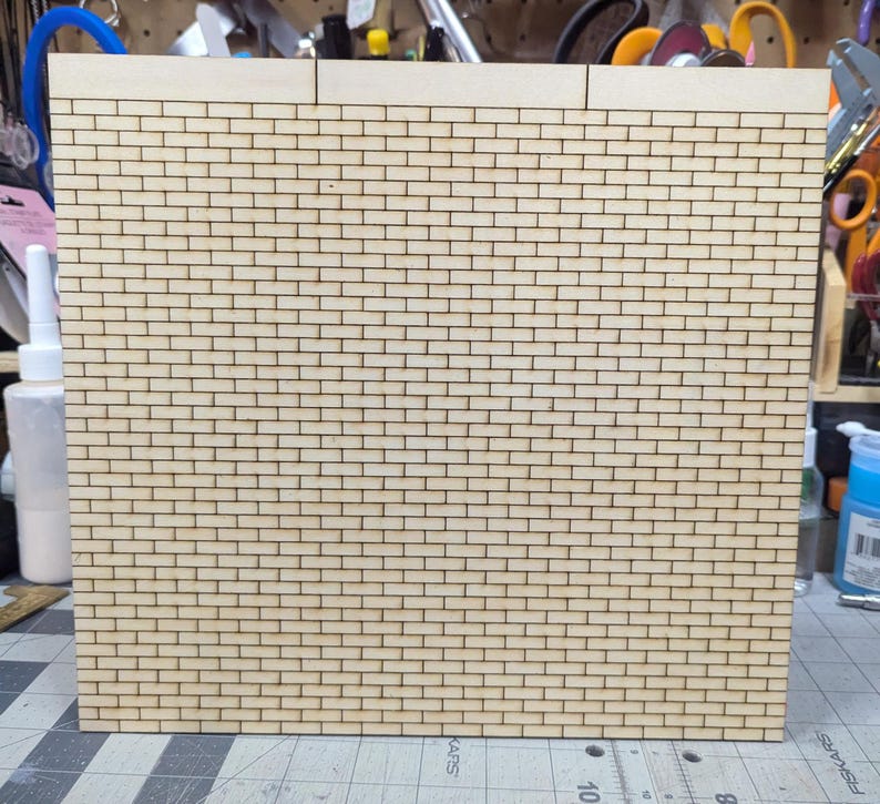 Scale Pattern Brick 1/12 Scale Brick Diorama Wall - Etsy