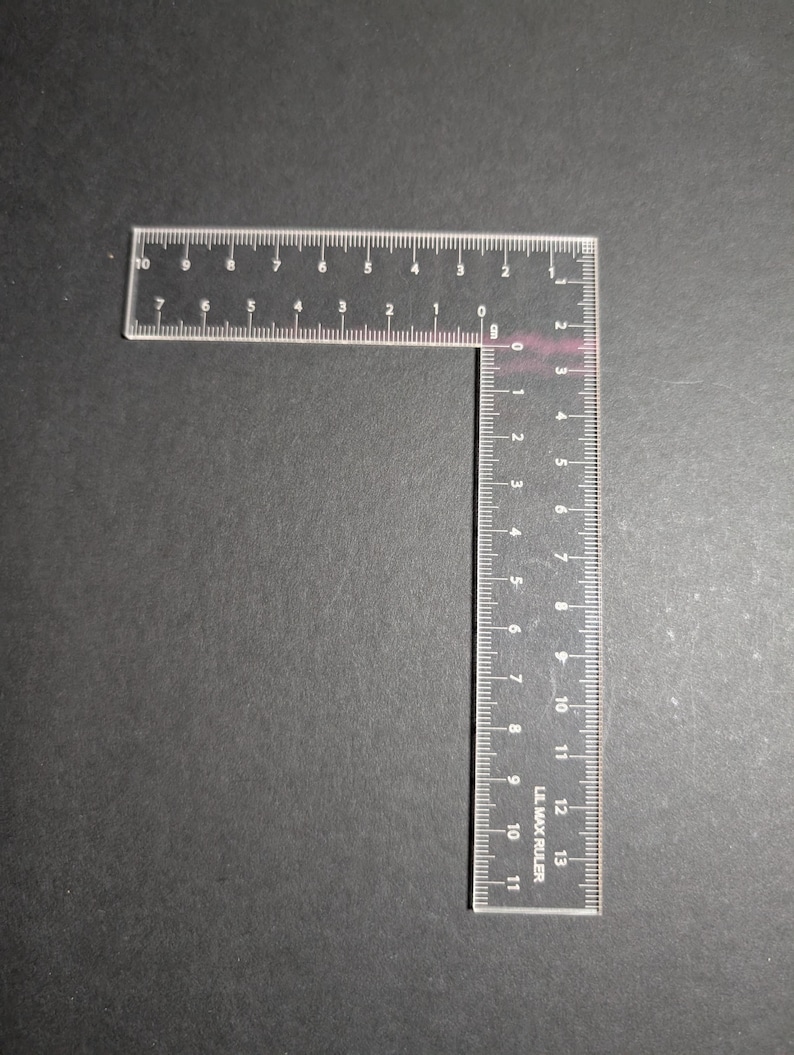 Hobbyist Architect Transparent Acrylic L & T Square Ruler - Etsy