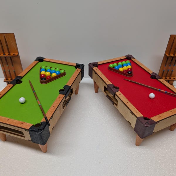 Pool Table for 1:12 Scale figures