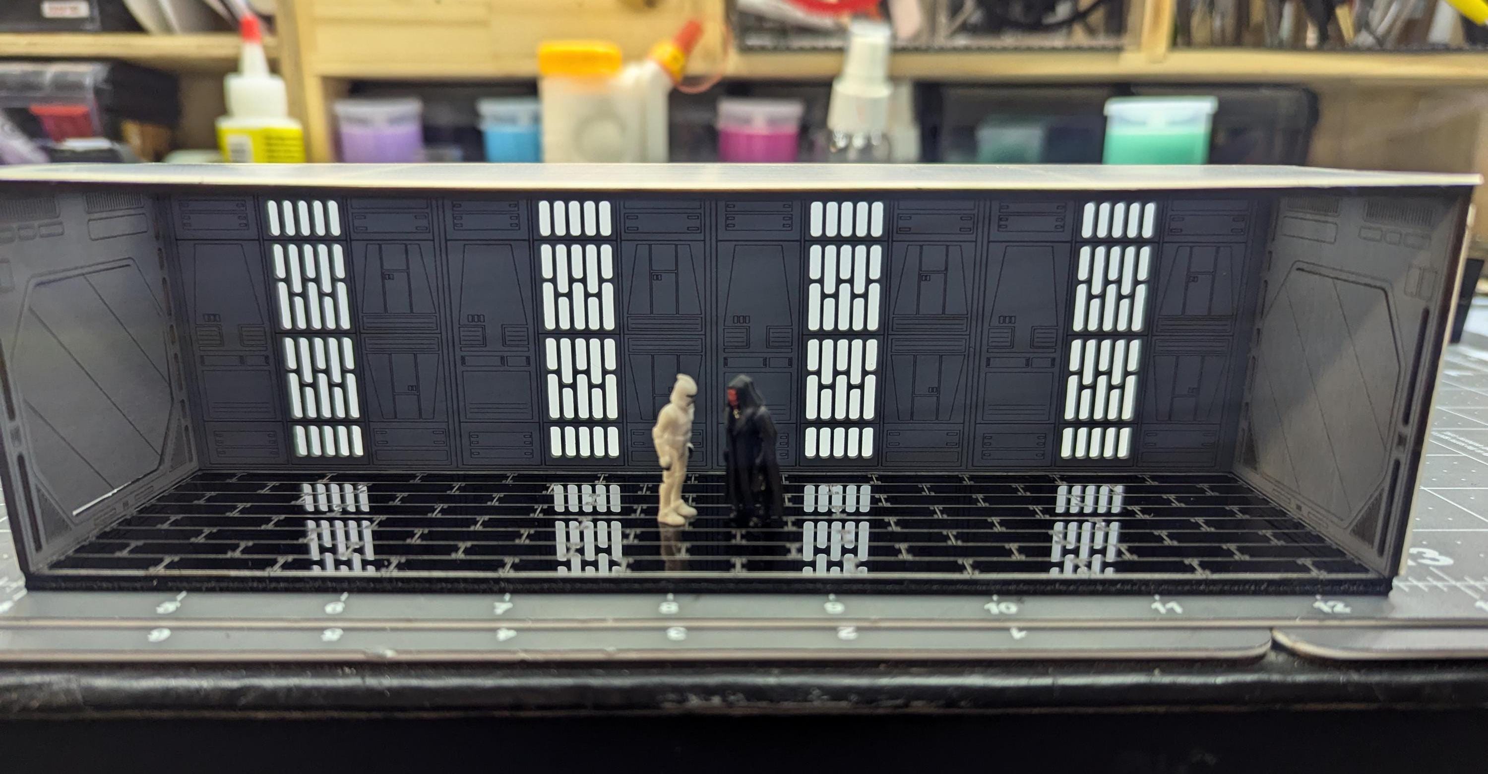 Micro Galaxy Death Star Corridor Diorama - Etsy
